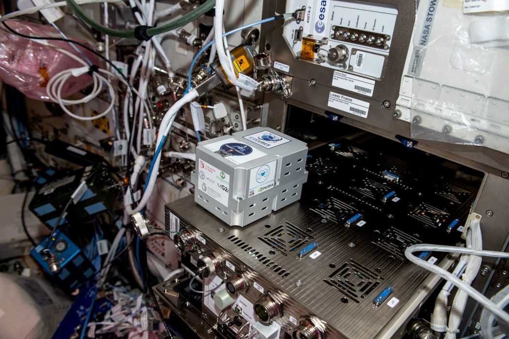 Maleth III aboard the International Space Station — ESA / NASA / Sultan Al Neyadi